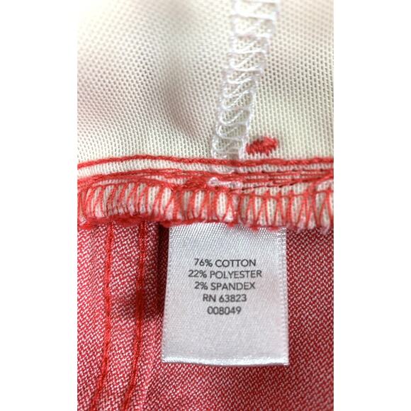 Signature Slimming Womens Jeans Size 6 P‎ Red Skinny Stretch - Picture 4 of 8